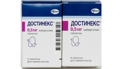 Image - Dostinex (cabergoline) 0.5 mg 8 tablets original (Pfizer, USA)