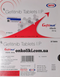 Image - Iressa, Gefitinib 250 mg 30 tab. Generic, India