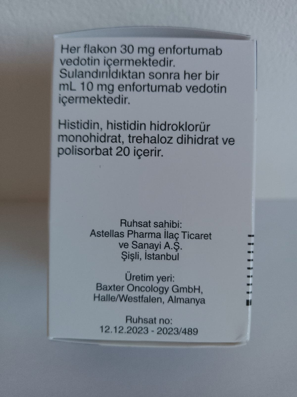 Padcev ( Enfortumab vedotin) 30 mg, Baxter, Germany