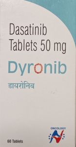 Image - Sprycel, Dasatinib 50 mg 60 tablets generic (Hetero, India)