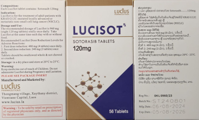 Image - Lumakras, Sotorasib 120 mg, 56 tablets, generic, Bangladesh