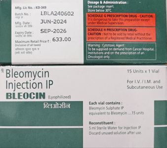 Image - Bleocin (bleomycin) 15 mg solution for injection (Nippon Kayaku, Japan)