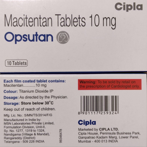 Image - Opsumit (macitentan) 10 mg film-coated tablets, 10 tablets generic, India