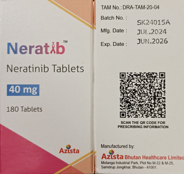 ХЕРНИКС, Нernix (нератиниб, neratinib) 40 мг 180 таб генерик, Бангладешь