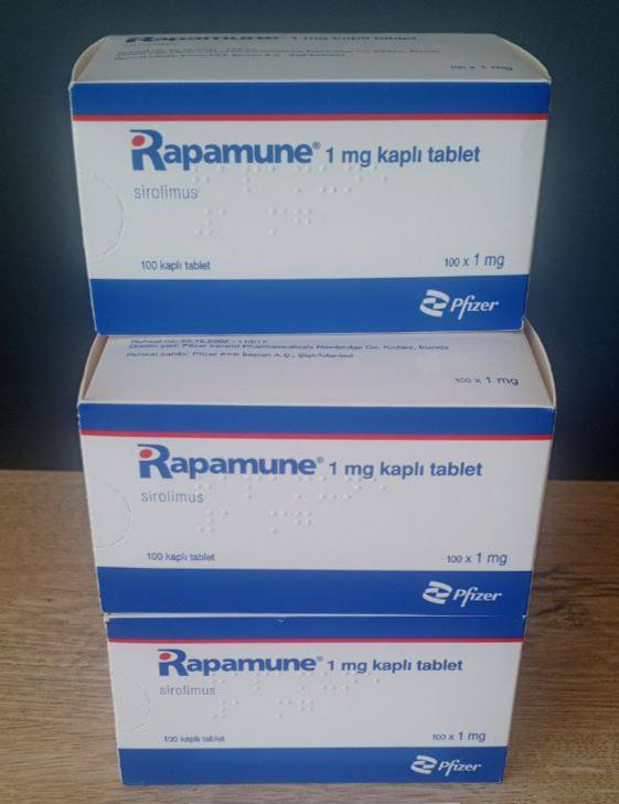Рапамун, Rapamun (сиролимус, sirolimus 1 мг 100 таб. Original, Pfizer, Италия