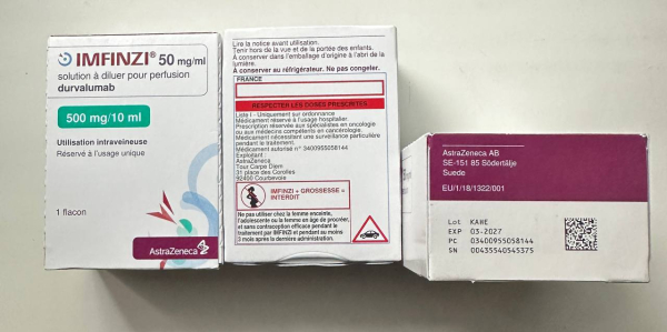 Imfinzi ( Durvalumab) 500 mg AstraZeneka, UK
