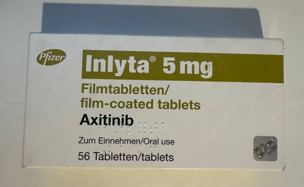 Инлита, Inlyta ( акситиниб, axitinib) 5 mg 56 tab, original