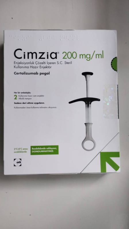 Cimzia (certolizumab pegol) pre-filled syringes, Vetter Pharma (Germany)