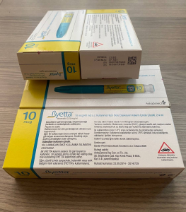 Image - Bydureon, Byetta ( Exenatide) 10 mсg, original, Baxter, USA