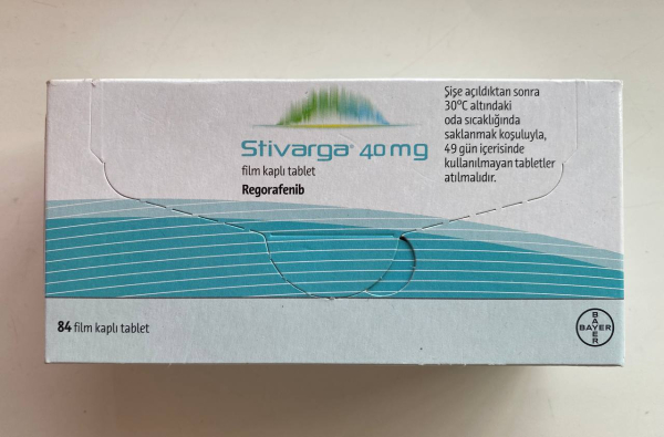 Стивар, Стивагра Stivar, Stivagra (регорафениб, regorafenib) 40 мг 84 таб. Original, BAYER Германия
