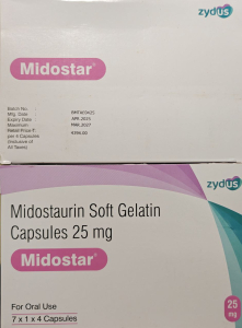 Image - Rydapt, Midostaurin 25 mg 28 caps, generic (India) 
