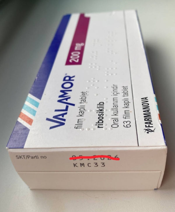 Kisqali / Valamor (ribociclib) 200 mg 63 tablets original (Novartis, Europe)