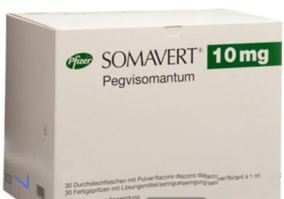 Image - Somavert (pegvisomant) 10 mg,solution for injection, 30 vials, original (Pfizer, Belgium)
