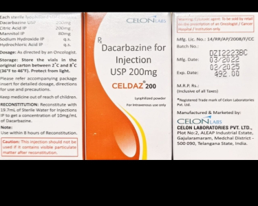 Image - Dacarbazine 200 mg solution for injection (India)