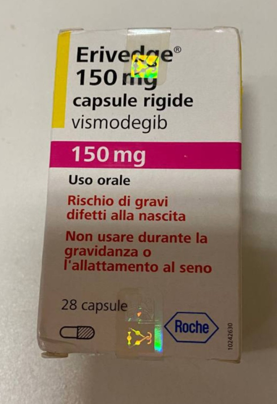 ЭРИВЕДЖ / ERIVEDGE 150 MG 28 CAP.(Vismodegib / Висмодегиб) ROCHE