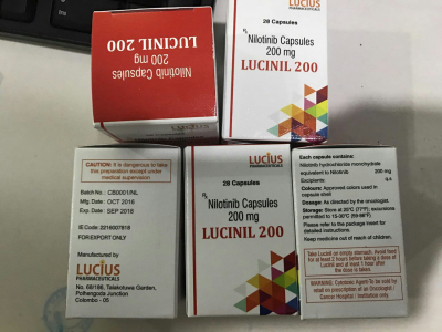 Image - Tasigna, Nilotinib 200 mg 28 capsules generic (Lucius, Bangladesh)