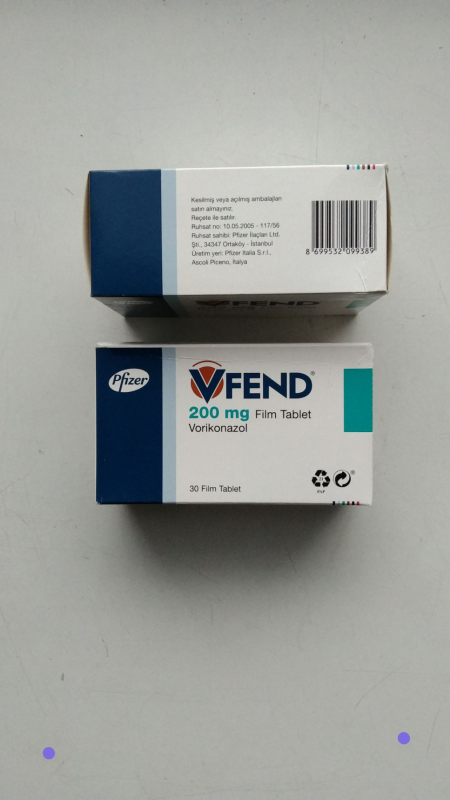 Vfend (voriconazole) 200 mg 30 tablets original (Pfizer, USA)
