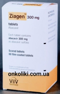Image - Ziagen (abacavir) 300 mg 60 tablets (GlaxoSmithKline)